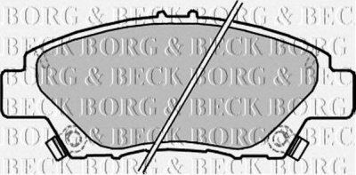 BORG & BECK bbp2207 -  Комплект тормозных колодок, дисковый тормоз